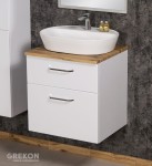 Modułowa szafka łazienkowa 60 cm z blatem oraz umywalką