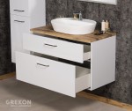 Podwieszana szafka modułowa 100 cm w białym kolorze