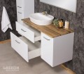 Szafka łazienkowa z modułowej kolekcji biała 120 cm
