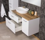 Szafka łazienkowa z modułowej kolekcji biała 120 cm