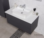 Nowoczesna, elegancka szafka łazienkowa 100 cm Mirage kolor grafitowy