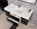 Elegancka czarna szafka łazienkowa Fokus New