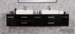 Czarna elegancka szafka podumywalkowa 210 cm seria Fokus New