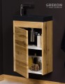 Podwieszana szafka łazienkowa 40 cm naturalny dąb seria Cler Loft