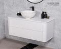 Stylowa biała szafka łazienkowa 120 cm seria Lilia Smooth