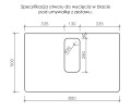 Instrukcja wycięcia otworu w blacie seria Kodi