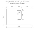 Instrukcja wycięcia otworu w blacie seria Kodi