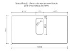 Instrukcja wycięcia otworu w blacie seria Kodi