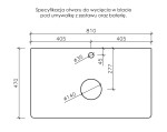 Instrukcja wycięcia blatu pod umywalkę i baterię seria Venus