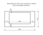 Instrukcja wycięcia otworu pod umywalkę seria Fokus New