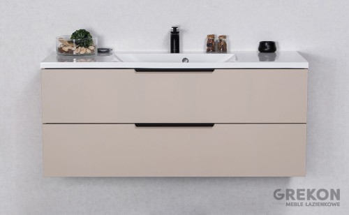 Szafka łazienkowa 120 cm matowy kolor macadamia