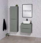 Zestaw mebli łazienkowych w kolorze szałwiowym seria Onda