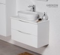 Szafka łazienkowa 80 cm biała seria Onda
