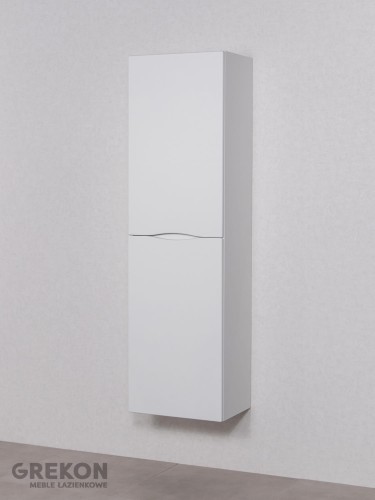 Biały wysoki regał łazienkowy Onda