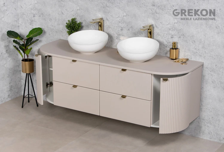 Stylowa, elegancka szafka łazienkowa 160 cm seria Mia