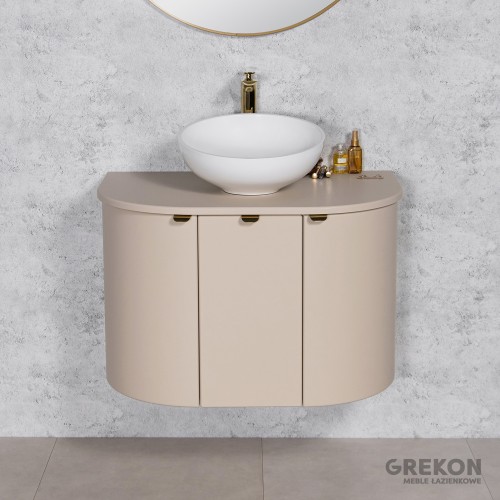 Szafka łazienkowa macadamia 80 cm seria Mia Smooth