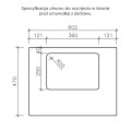Instrukcja wycięcia otworu pod umywalkę
