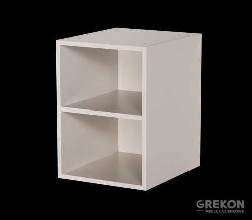 Otwarta szafka wnękowa z półkami 40 cm w kolorze kaszmirowym