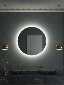 Lustro okrągłe LORA 80cm z oświetleniem tylnym