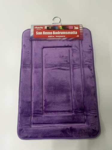 Liliowy dywanik łazienkowy San Remo