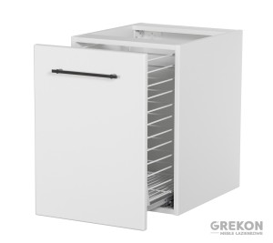 Szafka łazienkowa biała z koszem 40 cm EGO