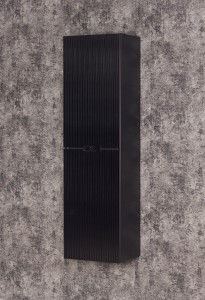 Regał łazienkowy czarny 40x143,5cm BRAVIA