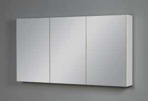 Szafka łazienkowa z lustrem biała matowa 120x65cm BELLI GOLD
