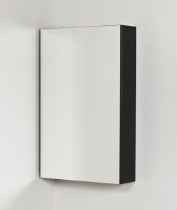 Szafka łazienkowa z lustrem czarna matowa 50x80cm BELLI GOLD