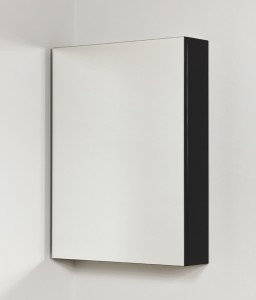 Szafka łazienkowa z lustrem czarna matowa 60x80cm BELLI GOLD