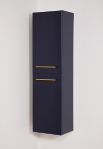 Regał łazienkowy granatowy 40x143,5cm BELLI GOLD
