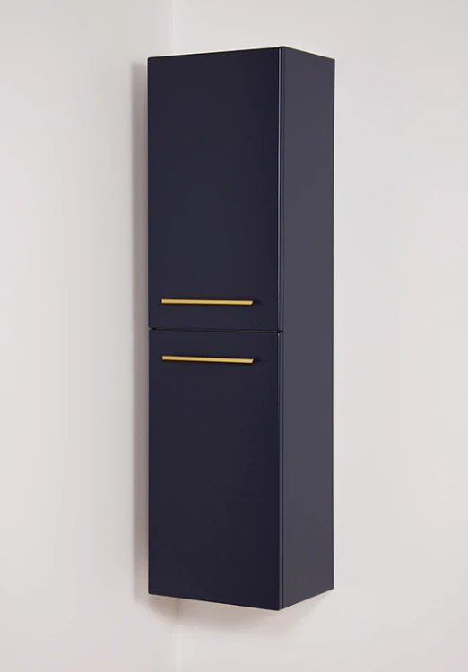 Regał łazienkowy granatowy 40x143,5cm BELLI GOLD