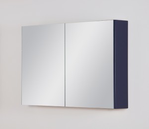 Szafka łazienkowa z lustrem granatowa 100x65cm BELLI GOLD