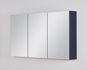 Szafka łazienkowa z lustrem granatowa 120x65cm BELLI GOLD