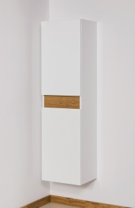 Regał łazienkowy biały 40x143,5cm CASSINI