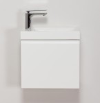 Stylowa kolekcja białych mebli łazienkowych w rozmiarze 40 cm