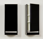 Szafka łazienkowa wisząca czarna 30x72cm DIAMOND