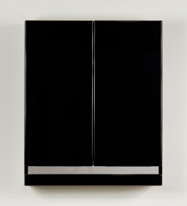 Szafka łazienkowa wisząca czarna 60x72cm DIAMOND