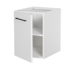 Biała szafka modułowa z drzwiami 40 cm