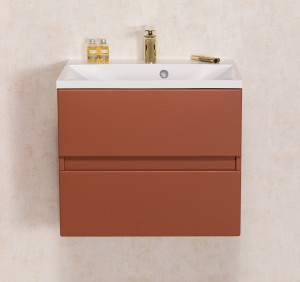 Szafka łazienkowa ceglasta 60cm ESTO z umywalką