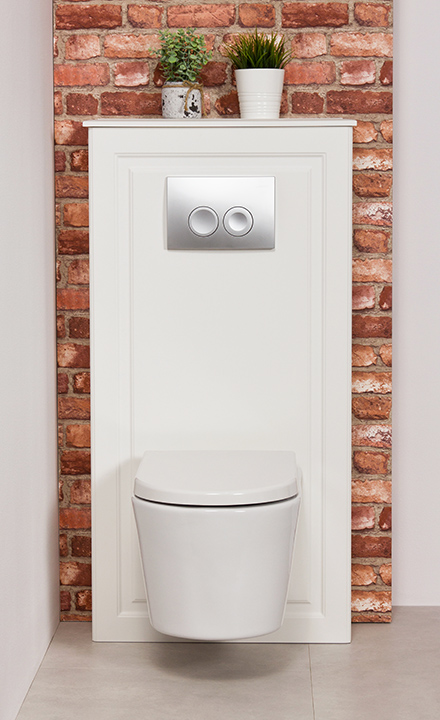 Zabudowa stelaża wc biała FINEA