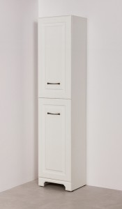 Regał łazienkowy biały 40x174cm FINEA