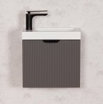Szara szafka łazienkowa 40cm seria Fresco