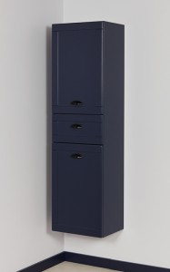 Regał łazienkowy granatowy 40x143cm GREND