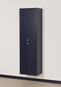 Regał łazienkowy granatowy 45x155cm KODI