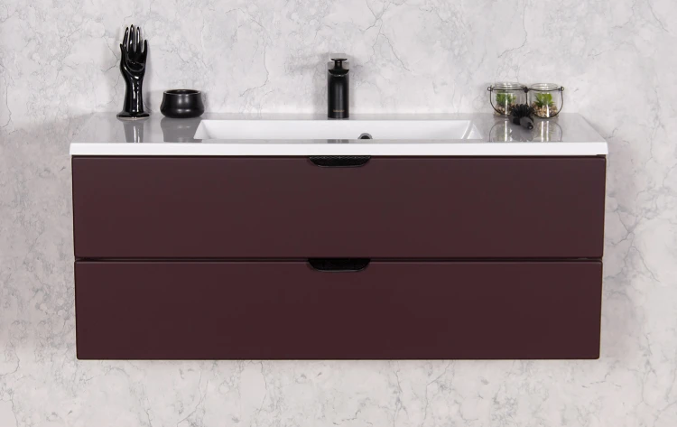 Szafka 100 cm kolor burgund seria Magnolia