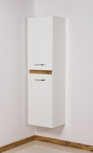 Regał łazienkowy biały 40x143,5cm MAGNUM