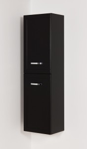 Regał łazienkowy czarny 40x143cm MEIVA