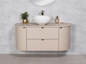 Szafka łazienkowa macadamia 120cm MIA SMOOTH z umywalką