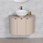 Szafka łazienkowa macadamia 80 cm seria Mia Smooth