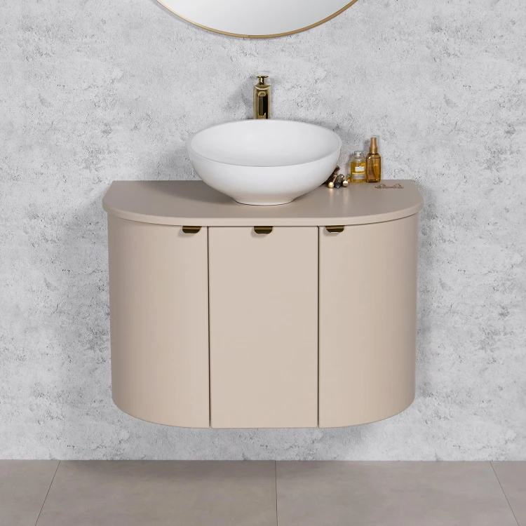 Szafka łazienkowa macadamia 80 cm seria Mia Smooth